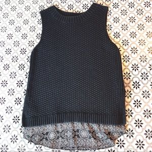 Ann Taylor Loft Petite Sleeveless Sweater Top Sz SP